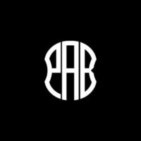 PAB letter logo abstract creative design. PAB unique design vector