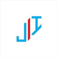 JI letter logo creative design with vector graphic