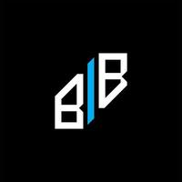 diseño creativo del logotipo de la letra bb con gráfico vectorial vector