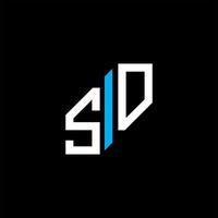 diseño creativo del logotipo de la letra sd con gráfico vectorial vector