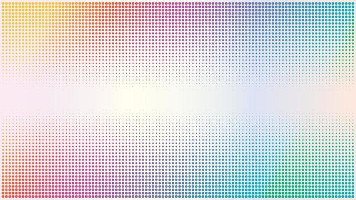 Rainbow Halftone Background Design Template,Modern Pop Art, Colorful Abstract Dots Pattern Illustration, Vintage Texture Element, Gradation Color, Rounded Shape, Polka-dotted, polkadot, Vector EPS 10