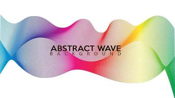 Rainbow Abstract Wave Line Background Design Vector, Spectrum Frame Concept, White Background, Colorful Spectrum Audio Design Template vector