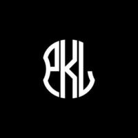 diseño creativo abstracto del logotipo de la letra pkl. diseño único pkl vector