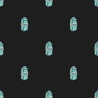 pattern with milk. vector doodle illustration with milk icon.  seamless milk pattern