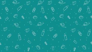 Horizontal milk food background vector