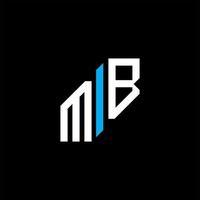 diseño creativo del logotipo de la letra mb con gráfico vectorial vector