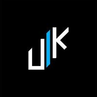 UK letter logo creative design with vector graphic