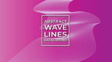 Abstract Wave Line Background Design Vector, Pinky Violet, White Sound Wave vector