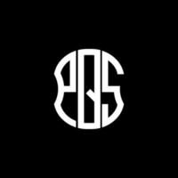 diseño creativo abstracto del logotipo de la letra pqs. diseño único pqs vector