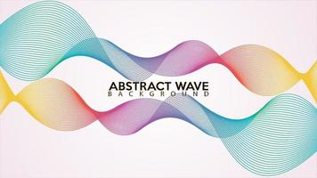 Rainbow Abstract Wave Line Background Design Vector, Spectrum Frame Concept, White Background, Colorful Spectrum Audio Design Template vector