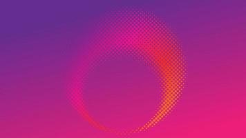 Colorful Radial Halftone Background Design Template, Pop Art, Abstract Dots Pattern Illustration, Modern Texture Element, Ring Halftone Ornament, Orange Magenta Violet Purple Gradient Wallpaper vector