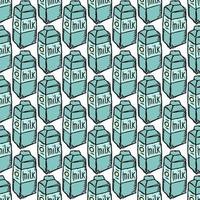 pattern with milk. vector doodle illustration with milk icon.  seamless milk pattern