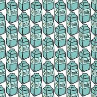 pattern with milk. vector doodle illustration with milk icon.  seamless milk pattern