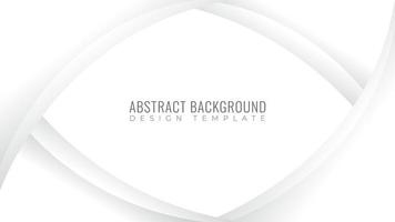 Abstract Smooth Monochrome Frame. Modern Background Design Template. White and Gray Gradation Color Theme. vector