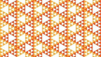 Abstract Vintage Triangles Ornament. Geometric Seamless Pattern Design Template.  Triangular Shapes Wallpaper. Beige Orange White Color Theme. vector