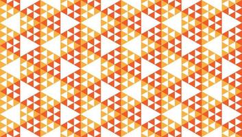 Abstract Vintage Triangles Ornament. Geometric Seamless Pattern Design Template.  Triangular Shapes Wallpaper. Beige Orange White Color Theme. vector