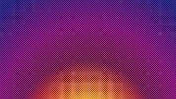 Colorful Halftone Background Design Template, Pop Art, Abstract Dots Pattern Illustration, Modern Texture Element, Radial Gradient Color, Orange Magenta Violet Purple Gradation Wallpaper vector