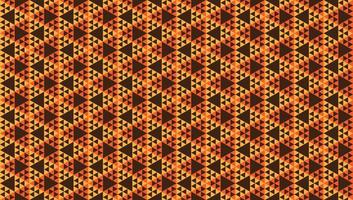 Triangular Shapes Wallpaper. Abstract Vintage Triangles Ornament. Geometric Seamless Pattern Design Template. Beige Orange Brown Color Theme. vector