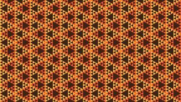 papel pintado de formas triangulares. ornamento de triángulos vintage abstracto. plantilla de diseño de patrón geométrico sin costuras. tema de color marrón naranja beige. vector