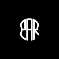 PAR letter logo abstract creative design. PAR unique design vector