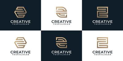 Creative golden letter z geometric logo design inspiration vector