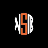 diseño creativo abstracto del logotipo de la letra nsm. diseño único nsm vector