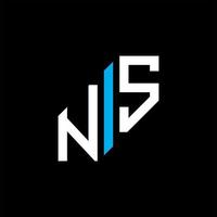 NS letter logo creative design with vector graphic