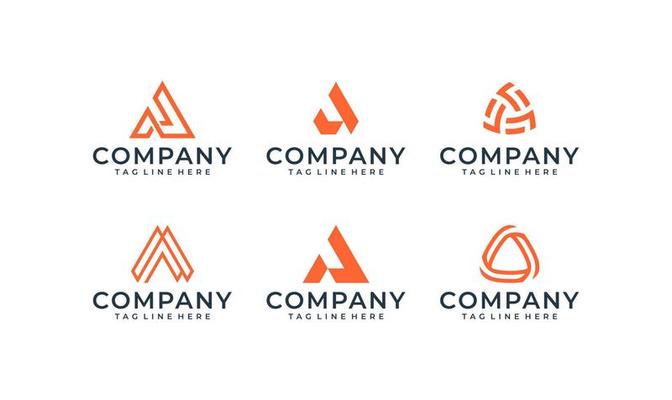 Inspiration Letter A Logo Design Bundle Vector