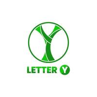 geometric logo, letter Y, simple, unique and modern vector