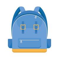 School backpack isolated on white background - Vector