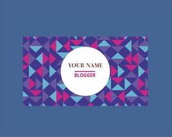 Minimalist id card design template vector