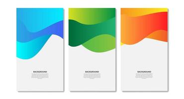 Cover and poster design template. Abstract fluid gradient pattern background with typography for Cover, Book, Social media story, and Page Layout design. Vector illustration
