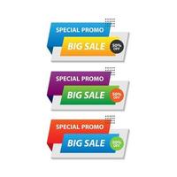 Big sale with gradient, up to 50 off. Discount promotion layout banner template design. Vector illustration