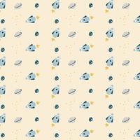 pattern with space background vector