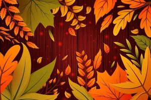 Nature Fall Floral Background vector