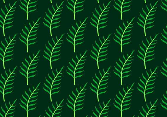 Set of seamless tropical leaves background Premium Vector