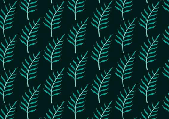 Set of seamless tropical leaves background Premium Vector