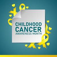 Childhood cancer awareness month background