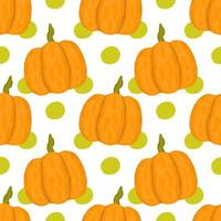 Seamless pattern with pumpkins. Thanksgiving. Wrapping paper pattern. vector