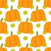 Seamless pattern with pumpkins. Thanksgiving. Wrapping paper pattern. vector