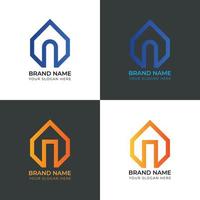 WHouse icon real estate logo design building logo or building designeb vector