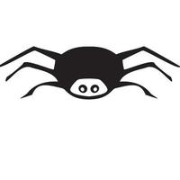 Hand drawn spider. Halloween simbol vector