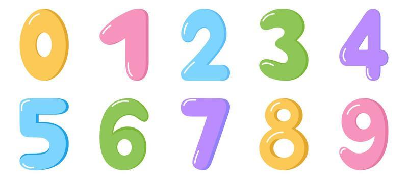 Kids Numbers Vector Art, Icons, and Graphics for Free Download