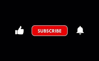 Like Subscribe Notification Bell Button Isolated Video Channel Web Element Icons vector