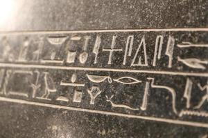 Hieroglyphics in Egyptian Museum, Cairo, Egypt photo