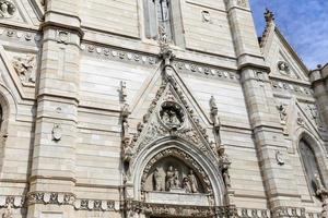 Facade of Naples Cathedral in Naples, Italy photo