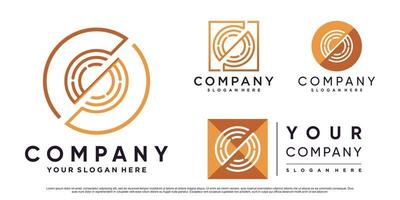Set collection of letter s logo template for business wuith creative concept Premium Vector