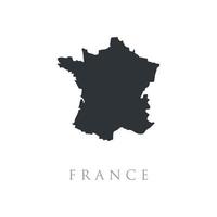 Ilustración de vector de mapa francés