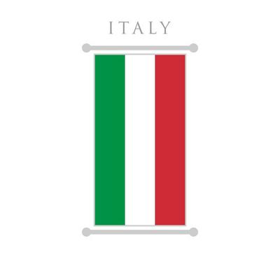 italy flag flat design vector illustration