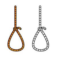 Gallows. Execution and punishment. vector